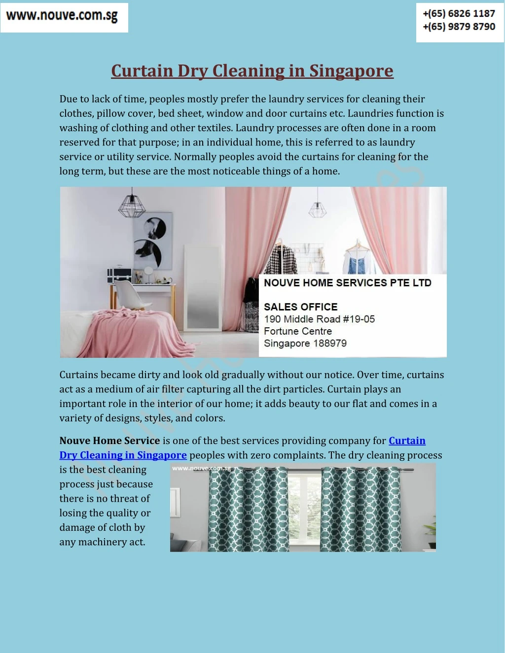 curtain dry cleaning in singapore