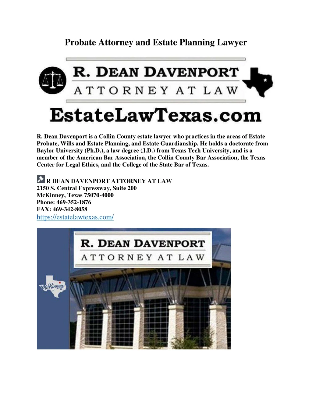 probate attorney and estate planning lawyer