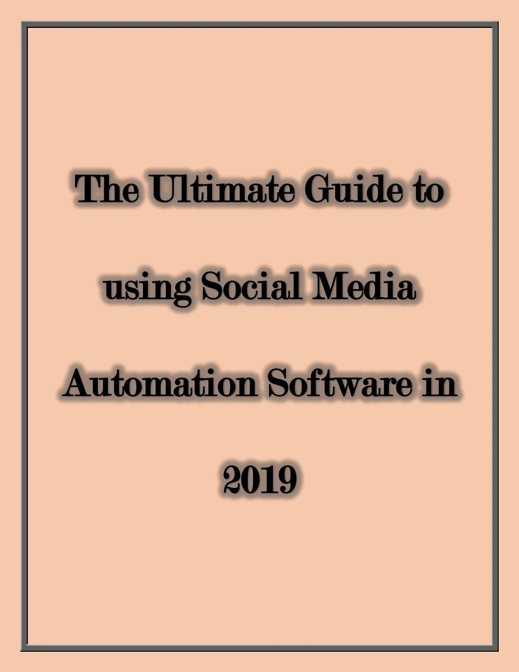 the ultimate guide to the ultimate guide to