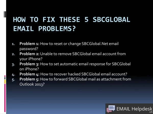 How to Fix These 5 SBCGlobal Email Problems