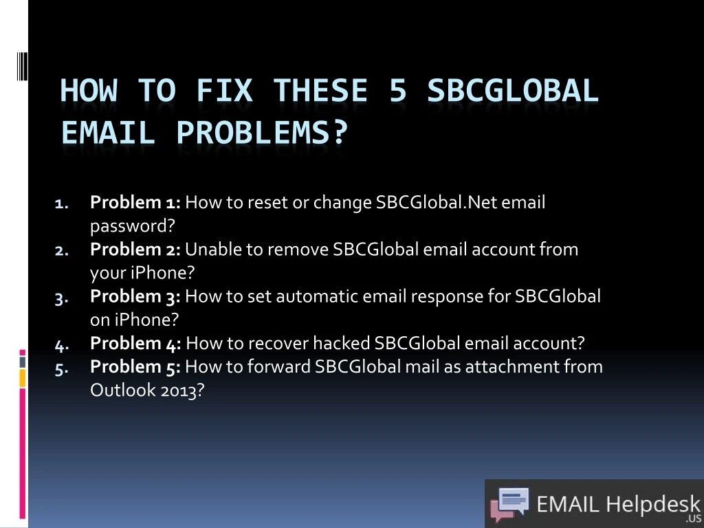 how to fix these 5 sbcglobal email problems