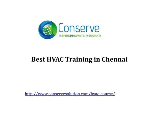 Best HVAC Training in Chennai