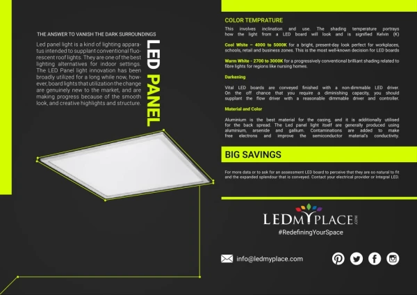 This Is Why LED Panel Light Are Best For Home And Commercial Use