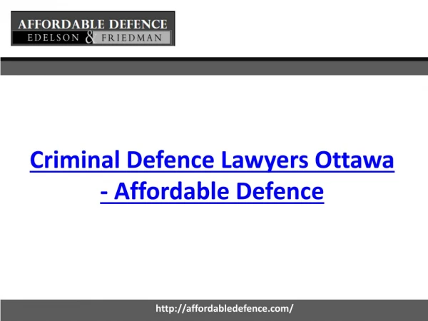 Criminal Defence Lawyers - Affordable Defence