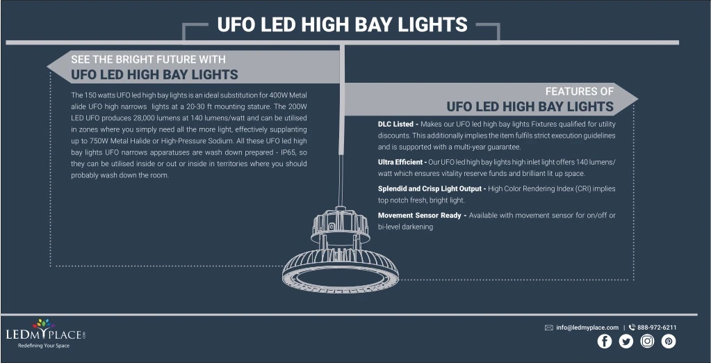 ufo led high bay lights