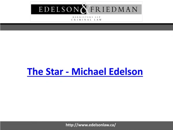 The Star - Michael Edelson