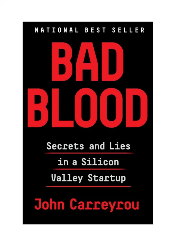 [PDF] Bad Blood By John Carreyrou Free Downloads