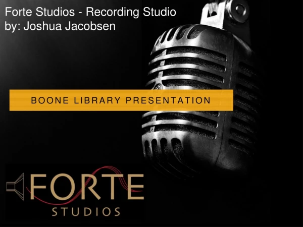 Forte Studios - A midwest recording studio