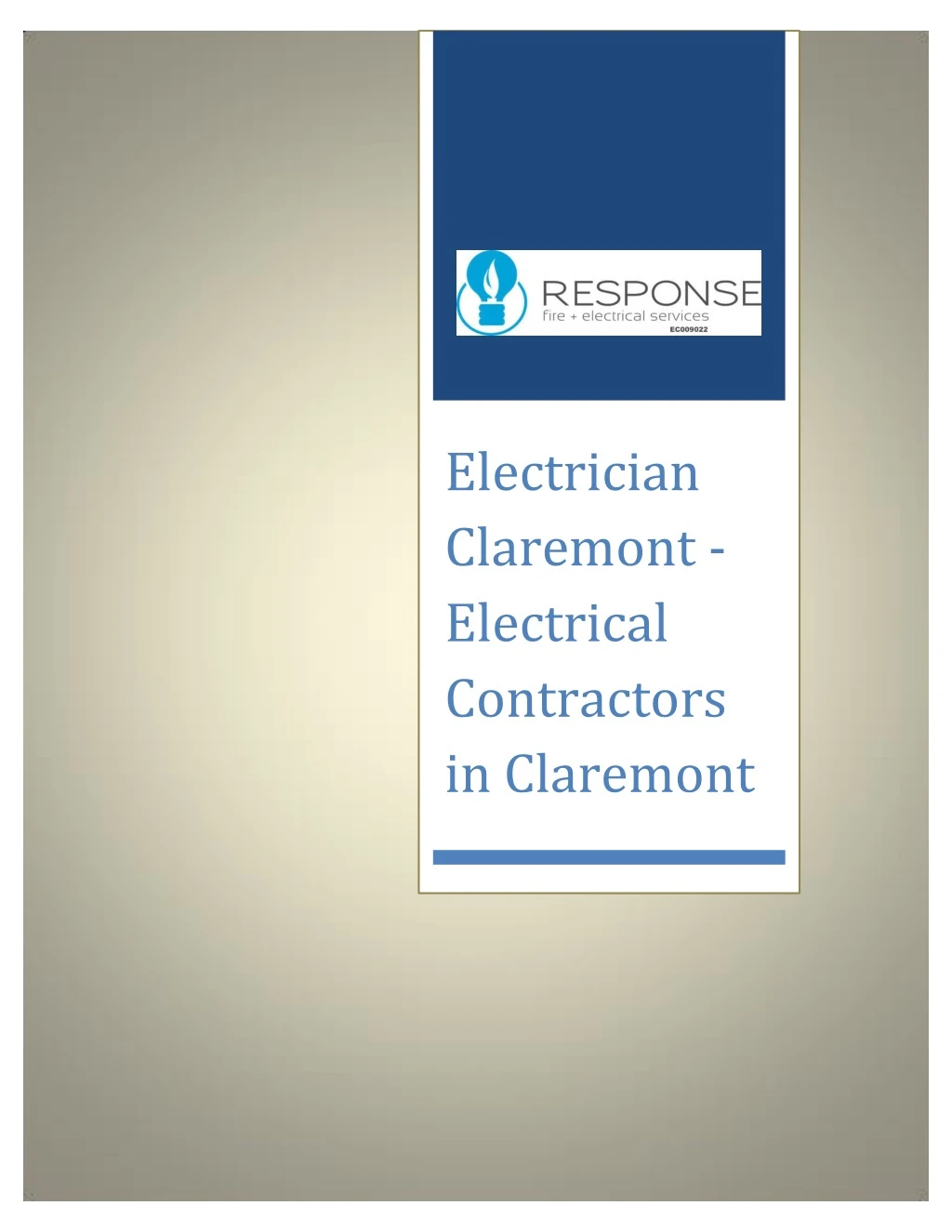 electrician claremont electrical contractors