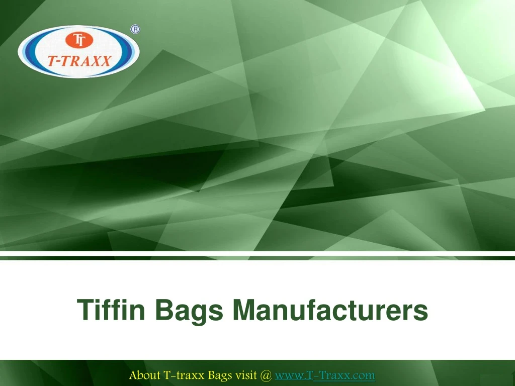 tiffin bags manufacturers