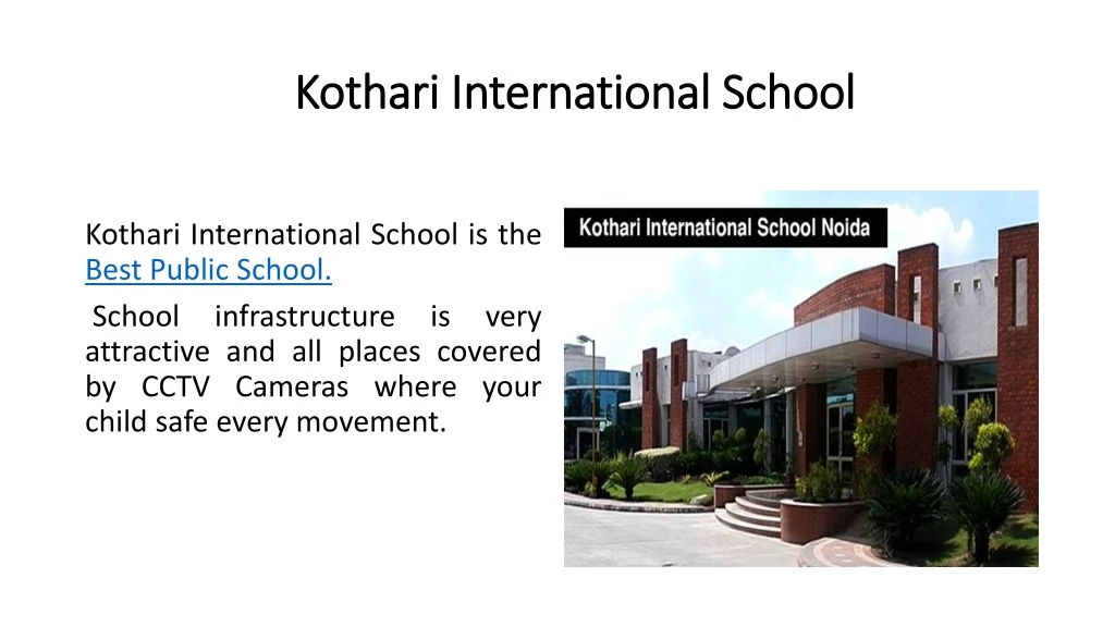 kothari international school