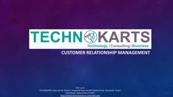CRM Company in Pune- TECHNOKARTS