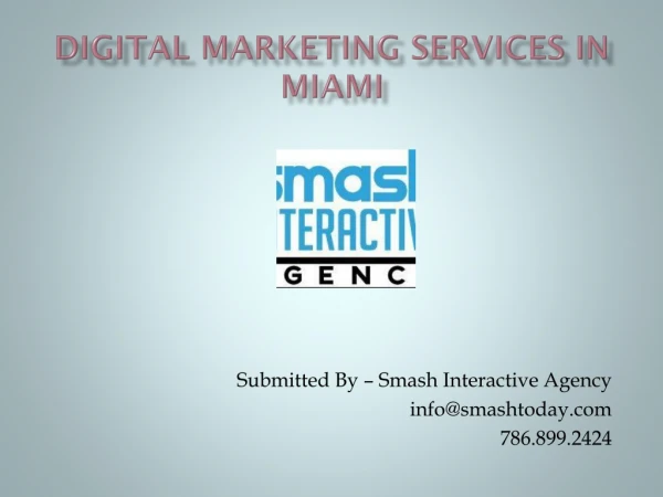 Digital Marketing Services Miami