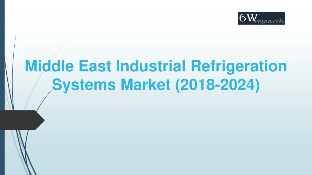 middle east industrial refrigeration systems