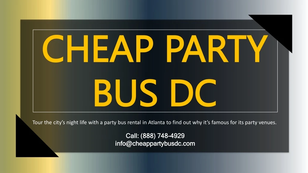 cheap party cheap party bus dc bus dc