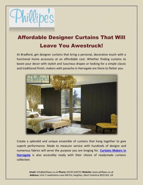 Affordable Designer Curtains That Will Leave You Awestruck!
