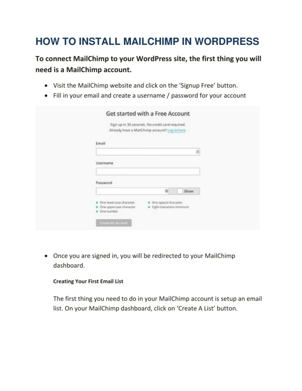 Call 800-556-3577 How to Add MailChimp in WordPress