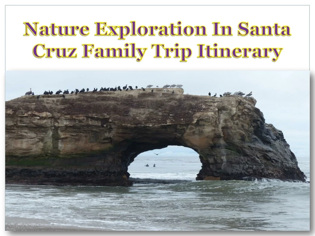 nature exploration in santa cruz family trip itinerary