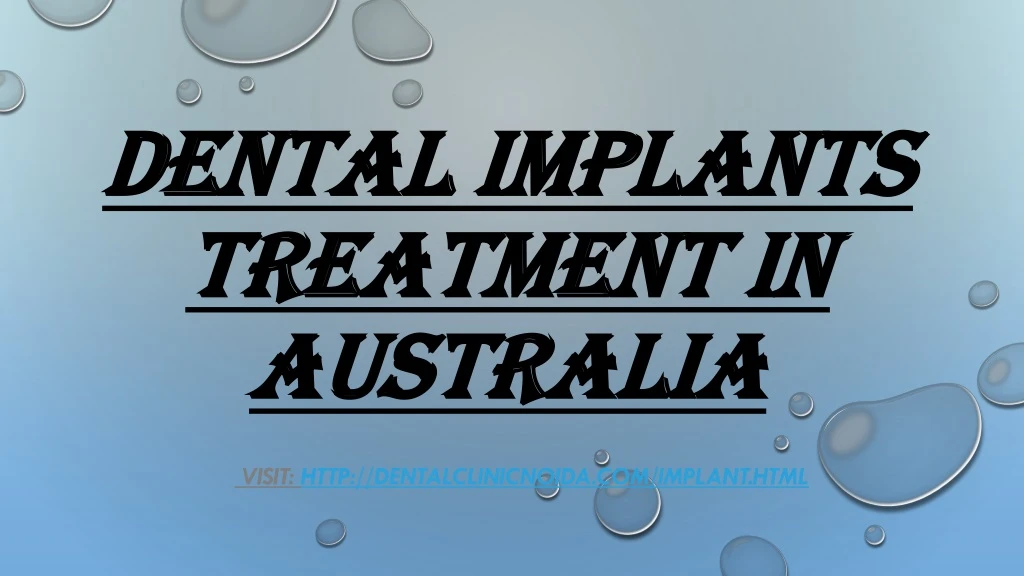 dental implants treatment in australia