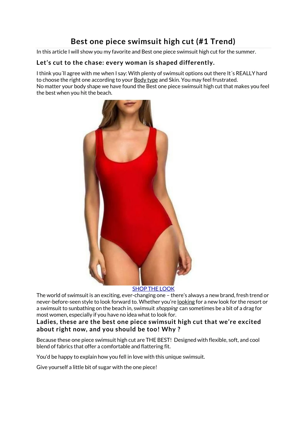 best one piece swimsuit high cut 1 trend in this