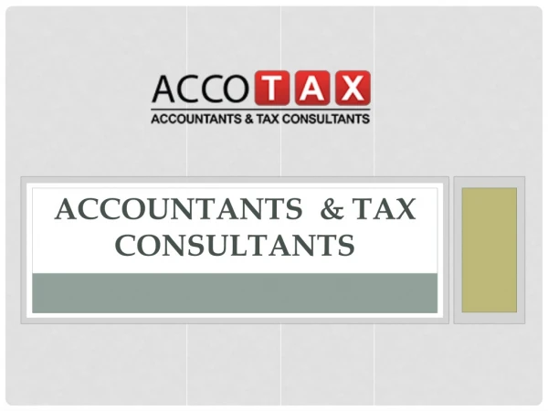 Accotax Presents Chartered Accountants in Surrey