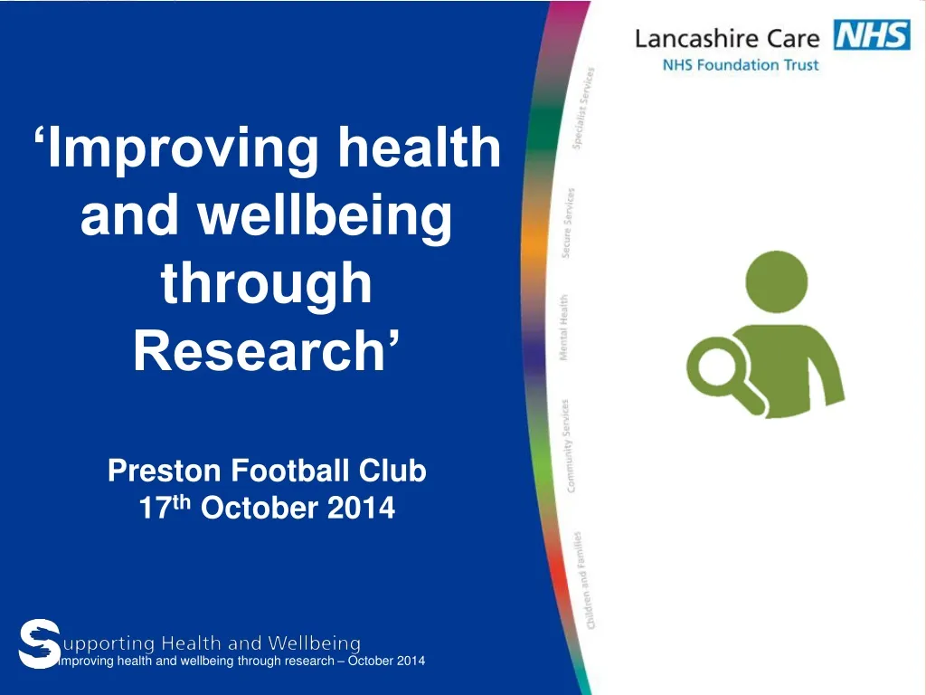 improving health and wellbeing through research