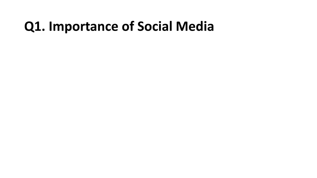 q1 importance of social media