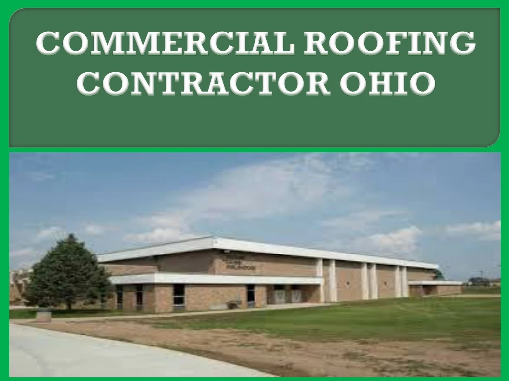 commercial roofing contractor ohio
