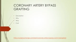 Coronary artery bypass grafting