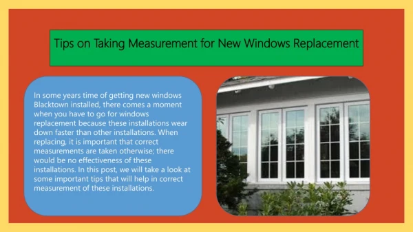 Tips on Taking Measurement for New Windows Replacement