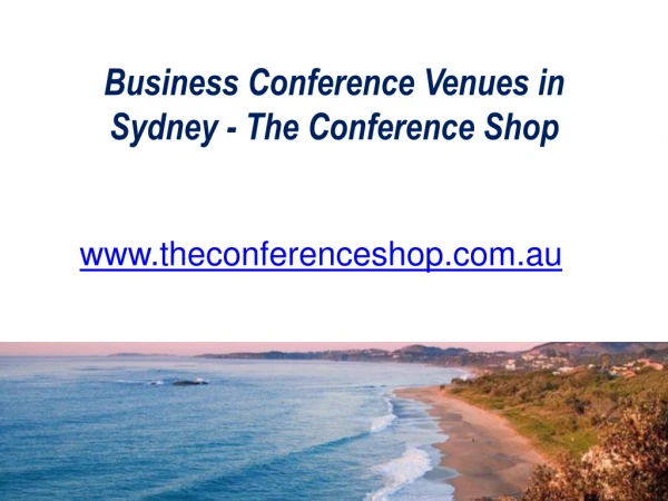 Business Conference Venues in Sydney - The Conference Shop