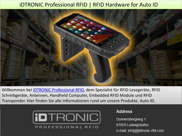 iDTRONIC Professional RFID Hardware for Auto ID