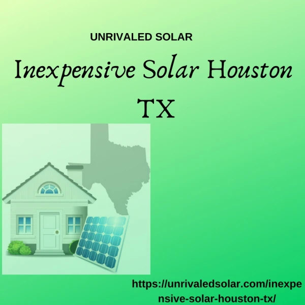 Inexpensive Solar Houston TX