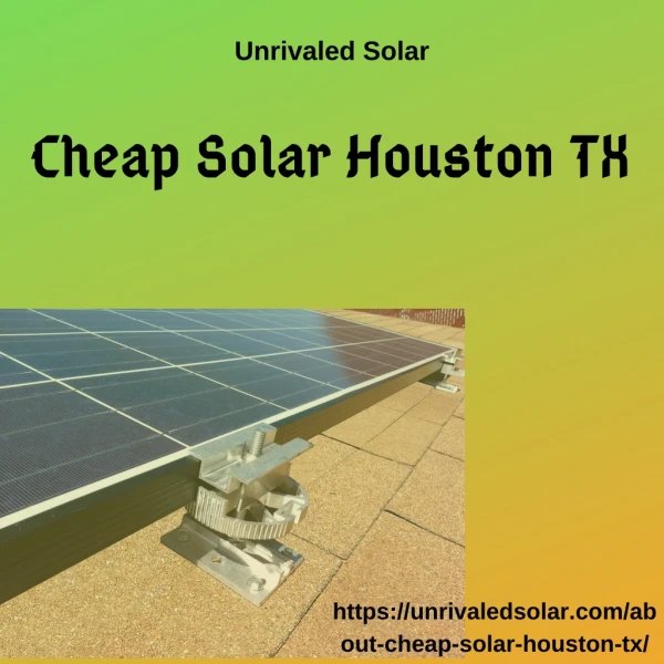 Cheap Solar Houston TX