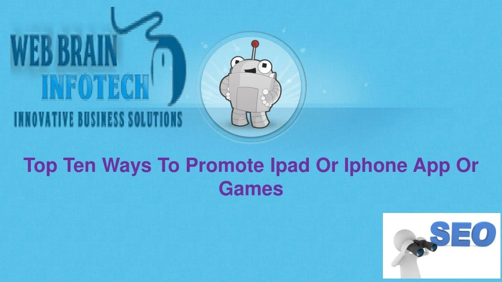 top ten ways to promote ipad or iphone