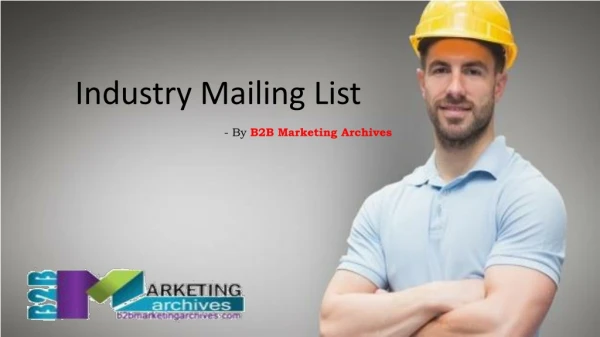Industry Email Lists | Industry Mailing lists | Industry Email Database