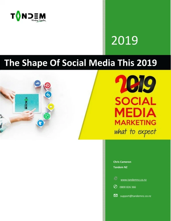 Shape of social media this 2019