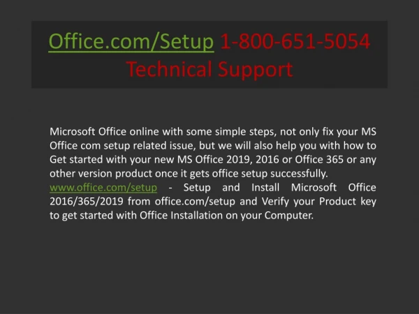 How to Setup Microsoft Office | Office.com/setup | www.office.com/setup