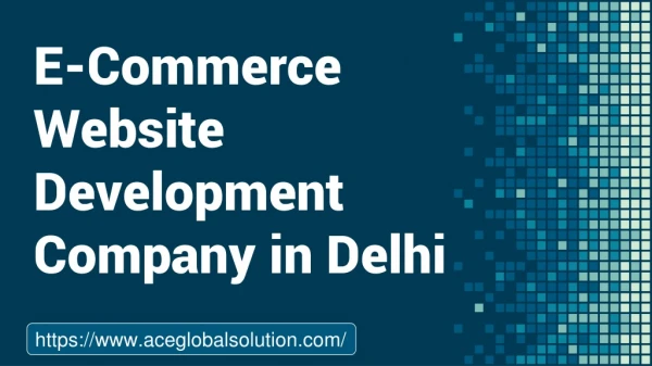 E-Commerce Website Development Company in Delhi