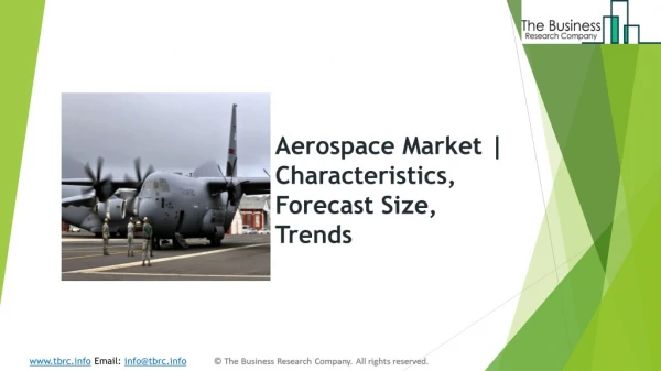 Aerospace Market | Characteristics, Forecast Size, Trends