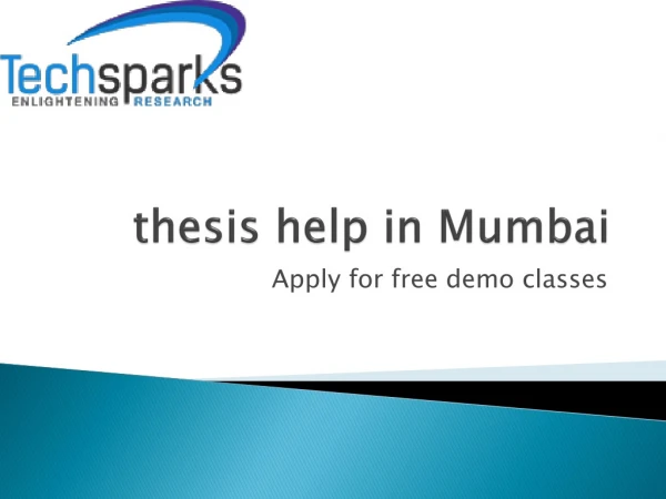 thesis help in mumbai