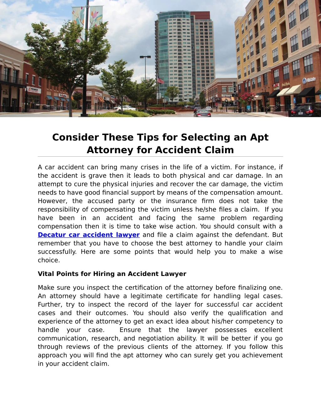 consider these tips for selecting an apt attorney