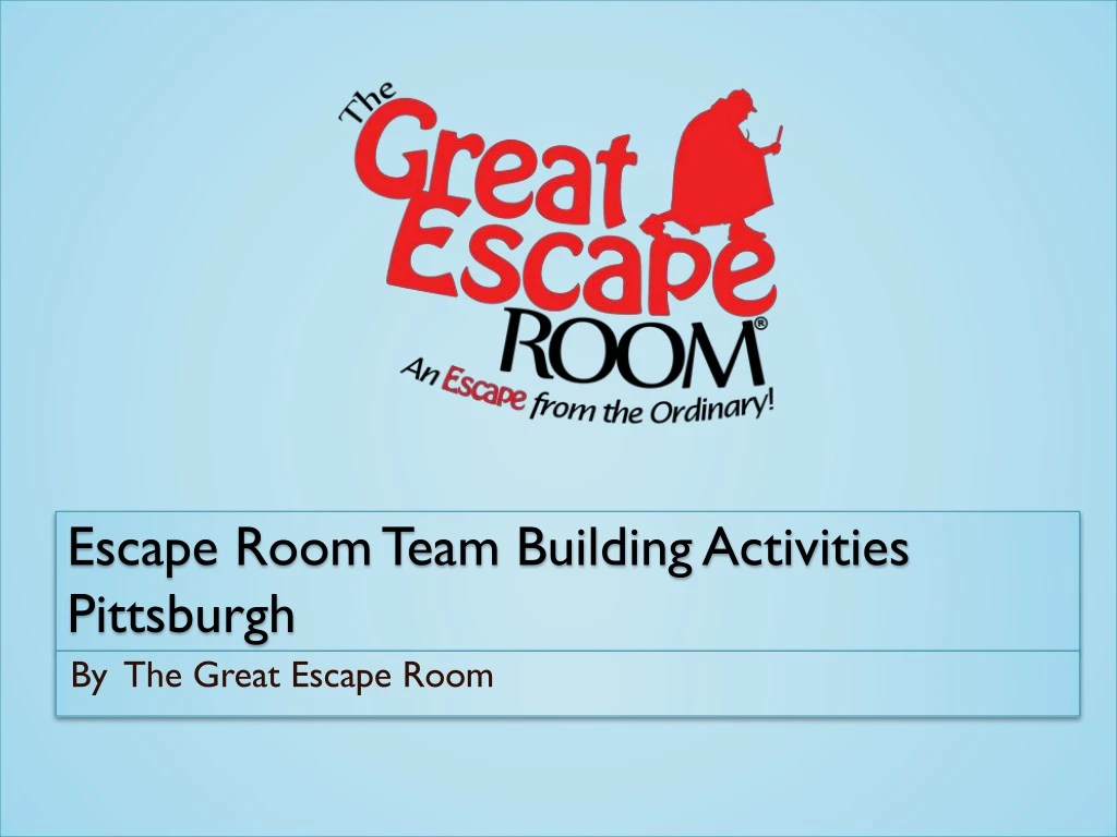 escape room team building activities pittsburgh