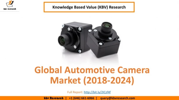 Global Automotive Camera Market (2018-2024) | KBV Research