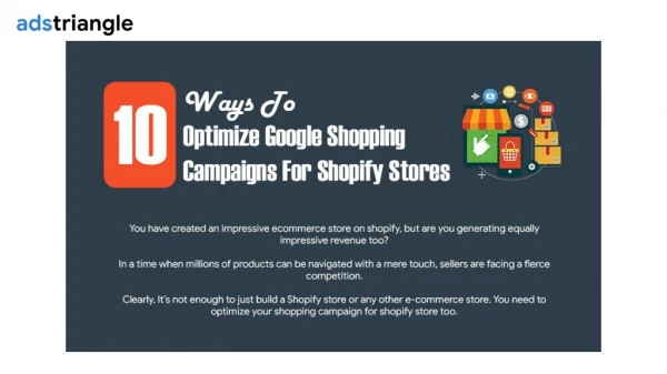 10 Ways To Optimize Google Shopping Campaigns For Shopify Stores