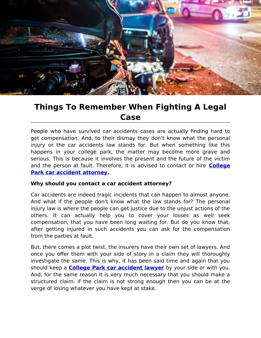 things to remember when fighting a legal case