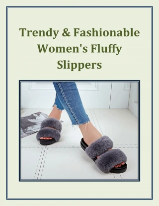 Trendy and Fashionable Women's Fluffy Slippers