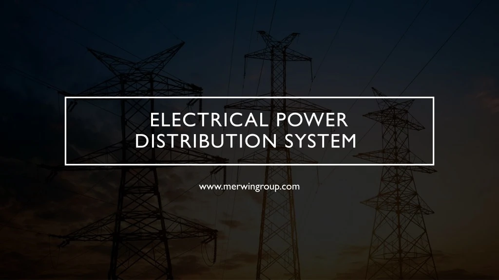 electrical power distribution system