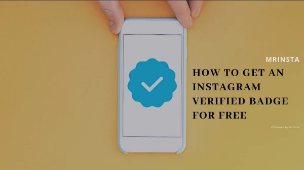 How to get an Instagram Verified Badge for FREE