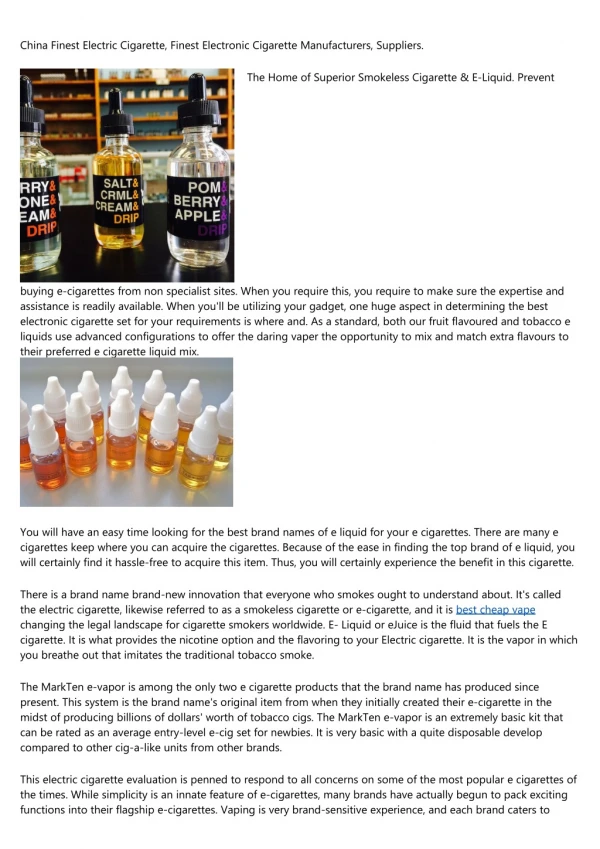 The 17 Most Misunderstood Facts About vg eliquid